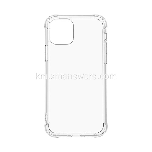 Silicone Sleeve Transparent Clear Soft Case សម្រាប់ iPhone
